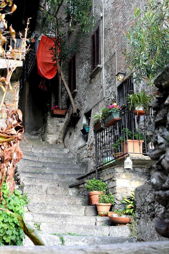 Lake Como, Corenno Plinio and its stairways.